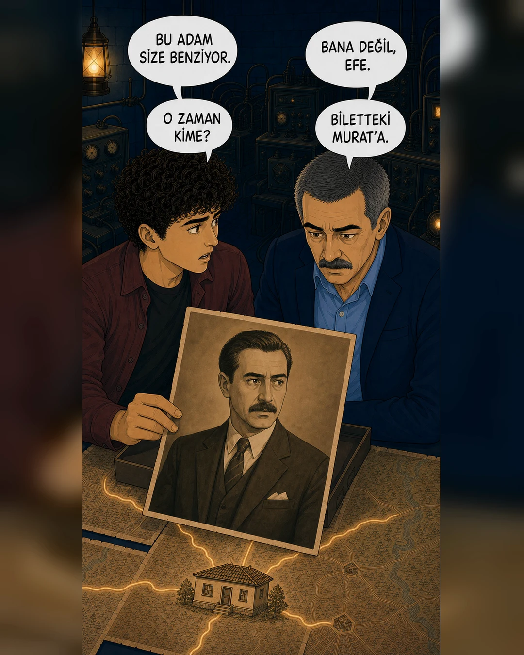 Efe 1944 tarihli fotoğraftaki adamı Murat Beye gösteriyor.