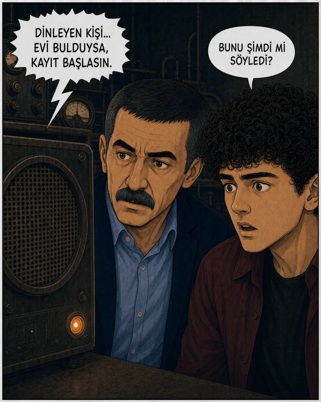 Eski radyo Murat Bey ile Efeye kayıt başlaması gerektiğini söylüyor.