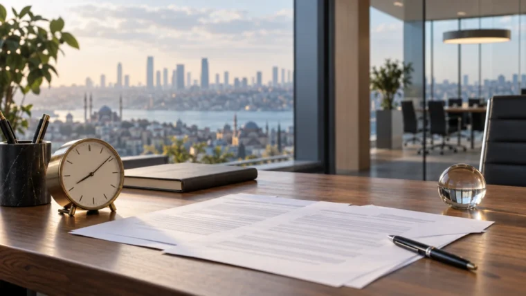 Yazısız merkez bankası kararı öncesinde finansman koşullarını çağrıştıran sakin ofis masası