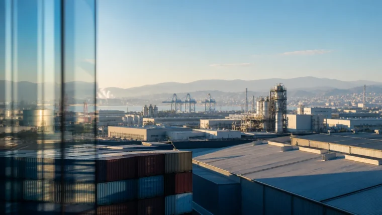 Liman ve sanayi tesislerinde üretim ile dış ticaret altyapısı